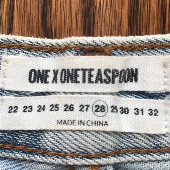 One Teaspoon denim jean shorts No2’s - Picture 5 of 5